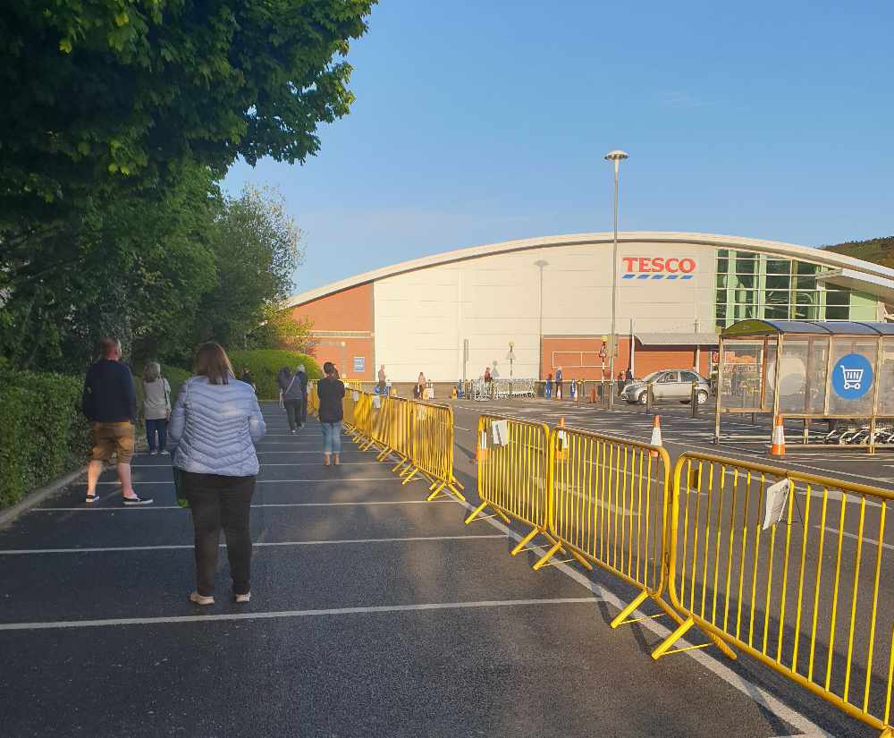 Essential retailers like supermarkets have already introduced queuing systems for customers.