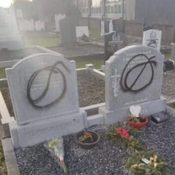 Several Graves 'Tagged' And Vandalised In Ballincollig Overnight - Vimarsana News