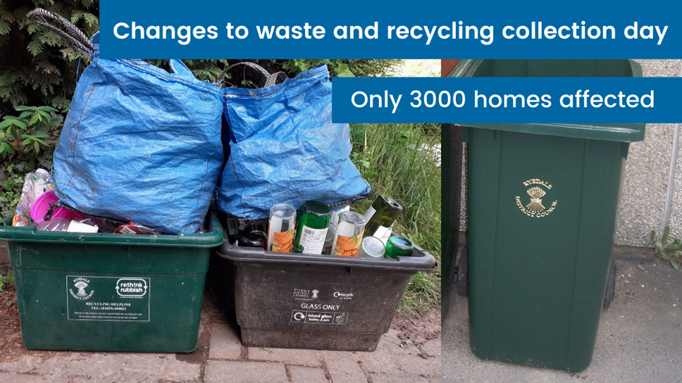 Ryedale District Council is changing the bin rounds for 3000 homes. 