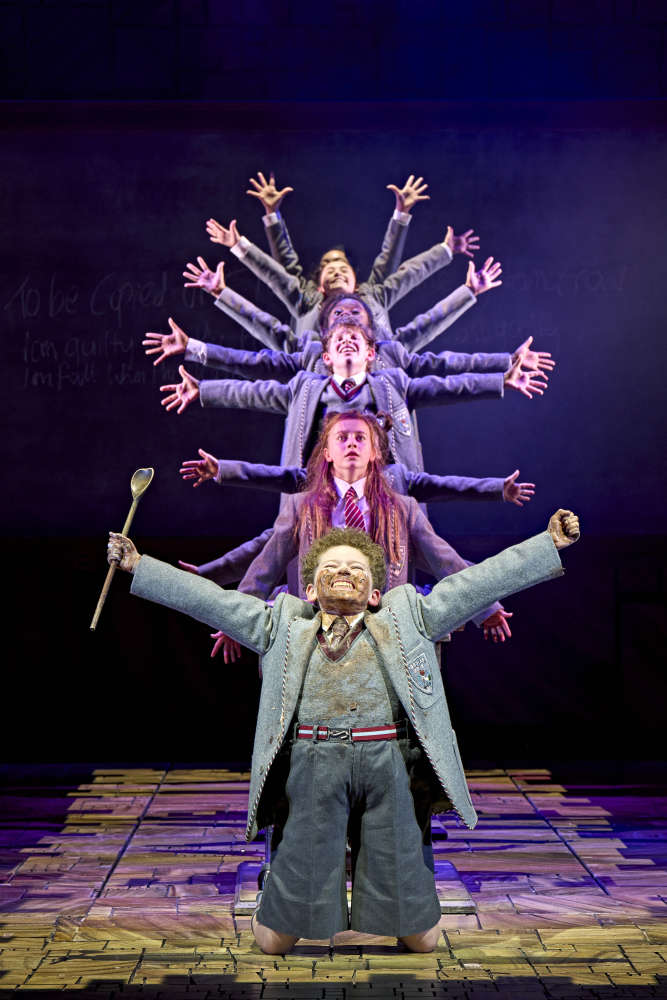 Matilda The Musical UK Tour September 2025_ Purple Team with Olivia Ironmonger as Matilda