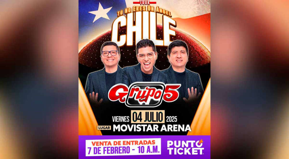 Group 5 Chile 2025 Movistar Arena concert