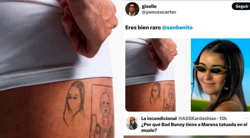 bad bunny tatuje mariana sofia 