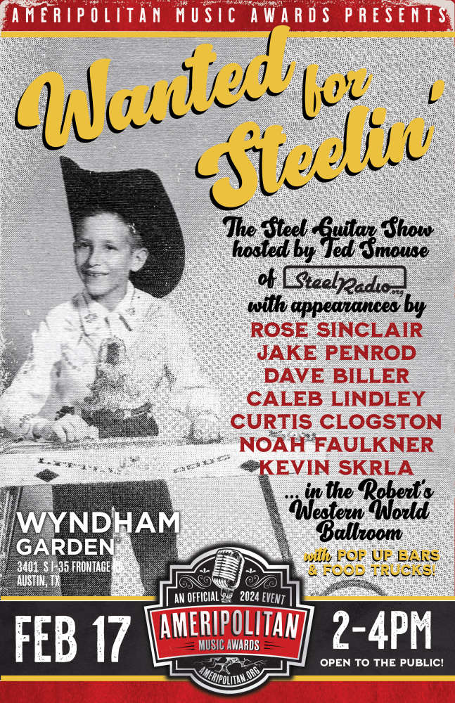 Wanted for Steelin' showcase poster