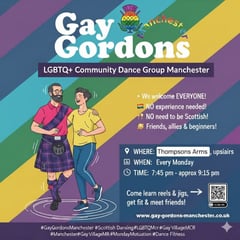 Gay Gordon's Manchester dance class